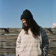 Load image into Gallery viewer, Pilgrim Surf + Supply Cashmere & Lambswool Blend Ribbed Hat - Navy Fleck