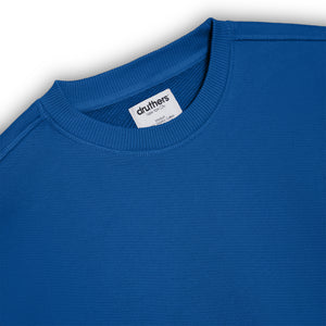 Organic Cotton 685 GSM French Terry Crewneck Sweatshirt - Beaucoup Blue