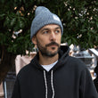 Load image into Gallery viewer, Merino Wool Big Knit Beanie - Navy Melange
