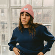 Load image into Gallery viewer, Merino Wool Big Knit Beanie - Red Melange