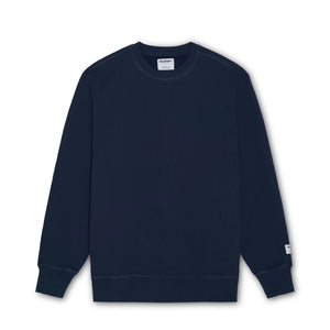 Organic Cotton 685 GSM French Terry Crewneck Sweatshirt - Dress Blue