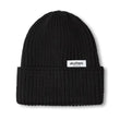 Load image into Gallery viewer, Merino Wool Big Knit Cardigan Beanie - Black