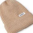 Load image into Gallery viewer, Merino Wool Big Knit Cardigan Beanie - Camel