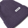 Load image into Gallery viewer, Merino Wool Big Knit Cardigan Beanie - Purple Heather
