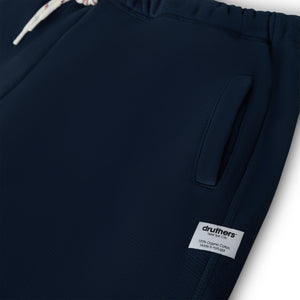 Organic Cotton 685 GSM French Terry Sweatpants - Dress Blue