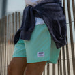 Load image into Gallery viewer, Italian Recycled Nylon Swim Trunk - Aqua