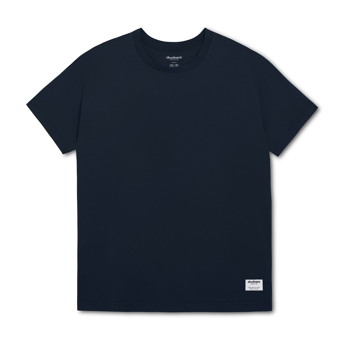 Heavyweight Organic Cotton T-Shirt - Dress Blue – Druthers NYC
