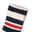 Load image into Gallery viewer, Luxury Yarn Stripe Crew Sock