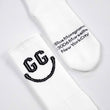 Load image into Gallery viewer, Goudron Marseille Organic Smile Sock - White