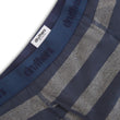Load image into Gallery viewer, Organic Cotton Boxer Briefs - Charcoal Navy Stripe
