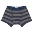 Load image into Gallery viewer, Organic Cotton Boxer Briefs - Charcoal Navy Stripe