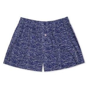 Organic Cotton Japanese Waves Boxer Shorts