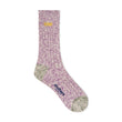 Load image into Gallery viewer, Bodega Organic Cotton Rib Slub Crew Sock - Purple