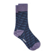 Load image into Gallery viewer, Pilgrim Surf + Supply Merino Wool Pennant Repeat Crew Sock - Blue