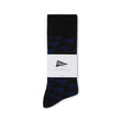 Load image into Gallery viewer, Pilgrim Surf + Supply Merino Wool Pennant Repeat Crew Sock - Blue Black