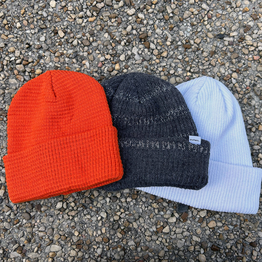 3-SET of Druthers Organic Cotton Beanies - NEVER RELEASED!
