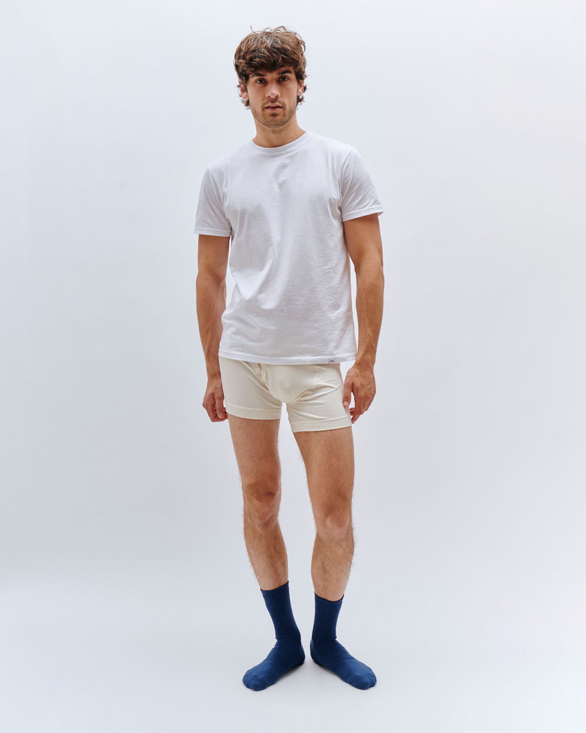 Organic Cotton Boxer Briefs - Off White