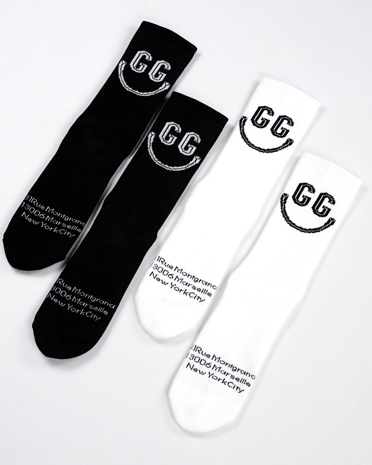 Goudron Marseille Organic Smile Sock - White