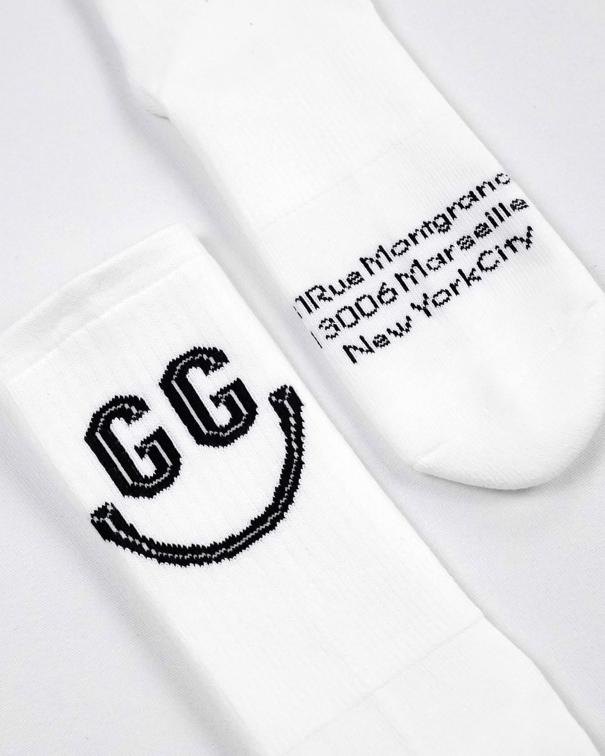 Goudron Marseille Organic Smile Sock - White