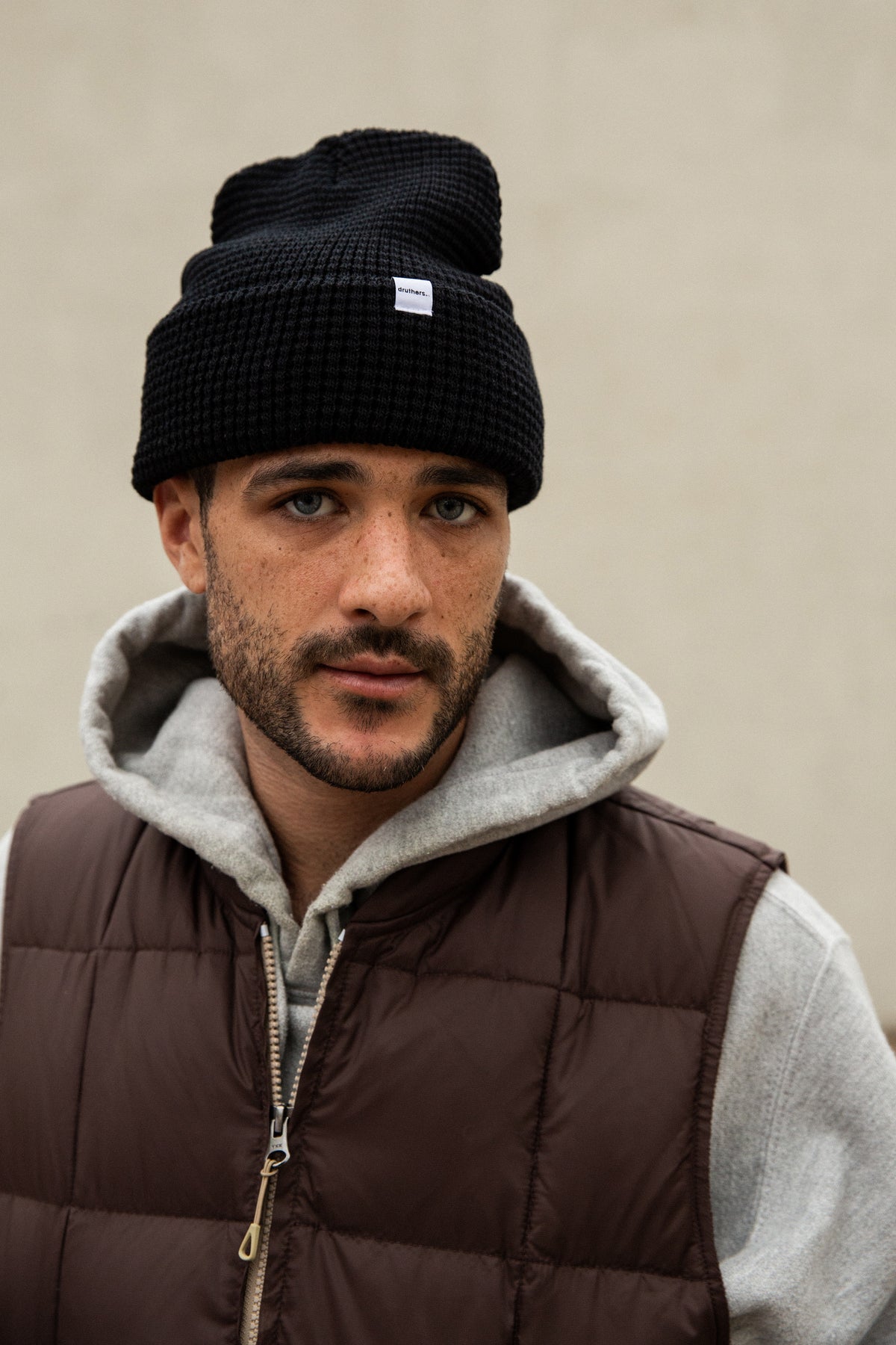 Organic Cotton Waffle Knit Beanie