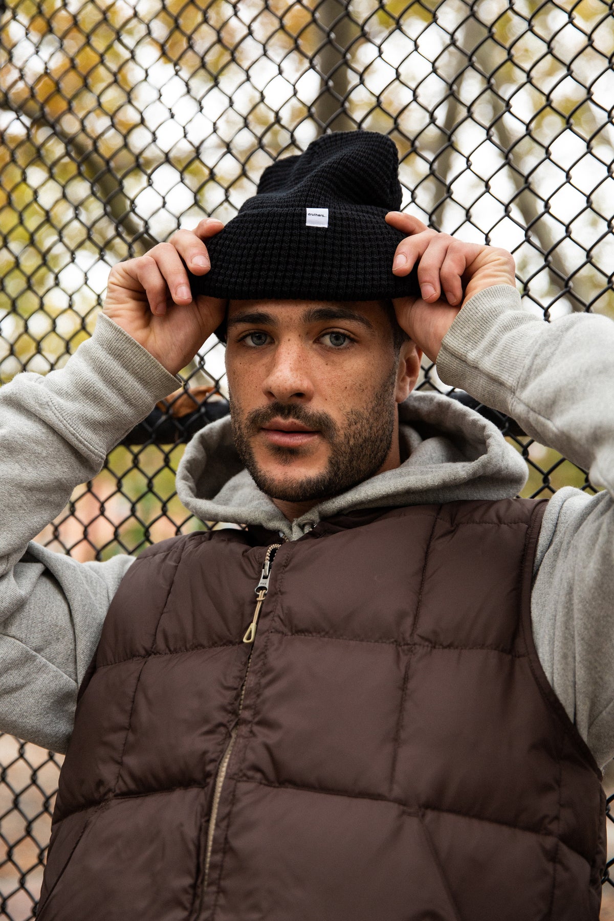 Organic Cotton Waffle Knit Beanie