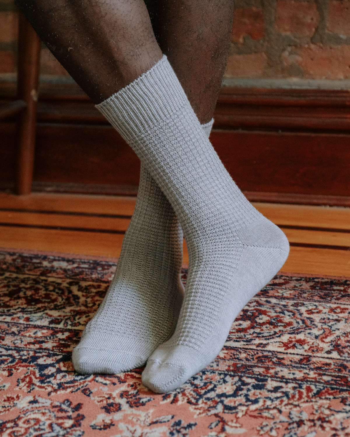 Merino Wool Waffle Sock