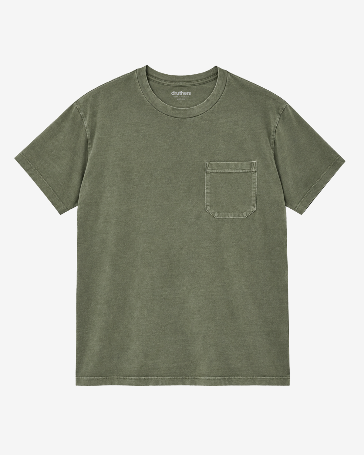 Washed Organic Cotton Pocket Tee