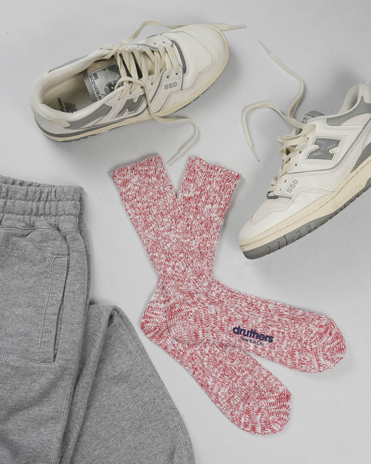 Red & White Slub