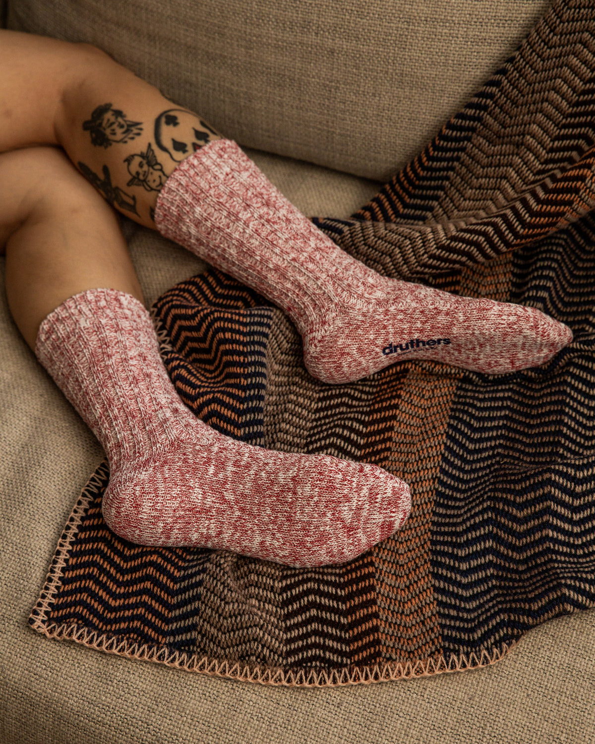 Organic Cotton OG Rib Slub Crew Sock