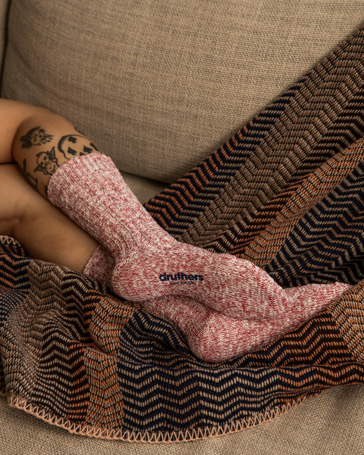Organic Cotton OG Rib Slub Crew Sock
