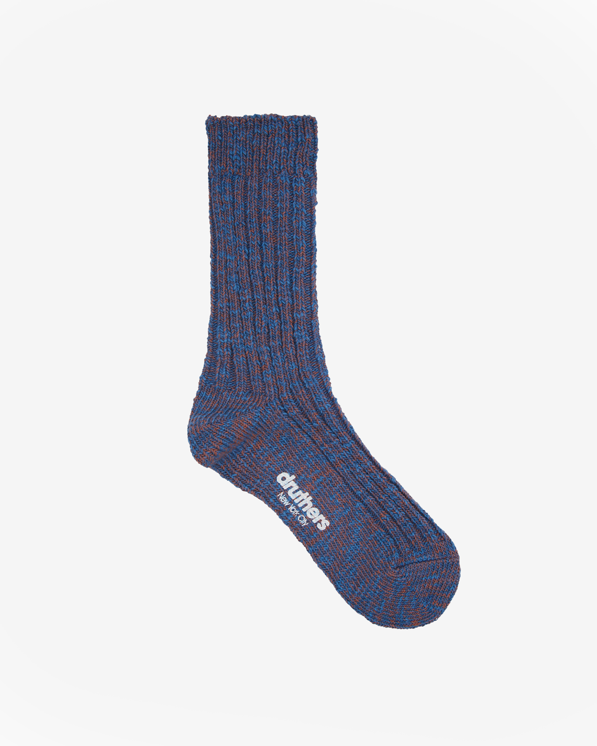 Organic Cotton Rib Slub Crew Sock