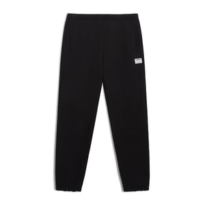 Organic Cotton 500 GSM Brushed French Terry Sweatpants - Caviar
