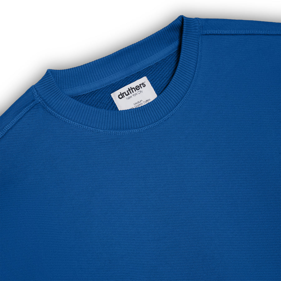 GOTS® Organic Cotton 685 GSM French Terry Crewneck Sweatshirt - Beaucoup Blue