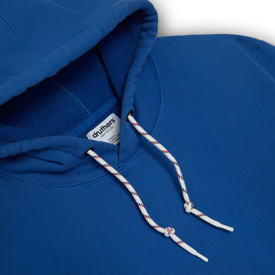 Organic Cotton 685 GSM French Terry Hooded Sweatshirt - Beaucoup Blue