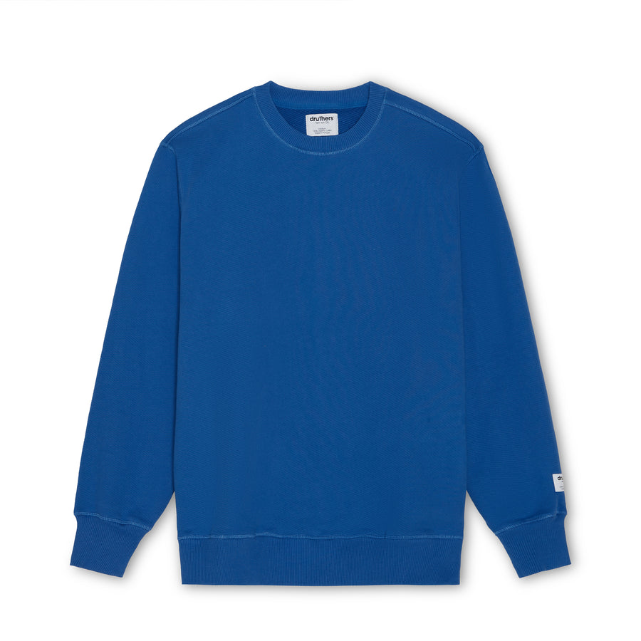 GOTS® Organic Cotton 685 GSM French Terry Crewneck Sweatshirt - Beaucoup Blue