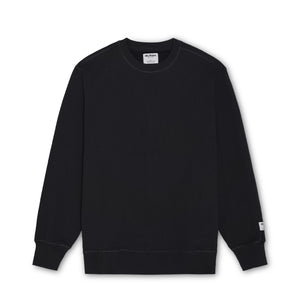 Organic Cotton 685 GSM French Terry Crewneck Sweatshirt - Caviar