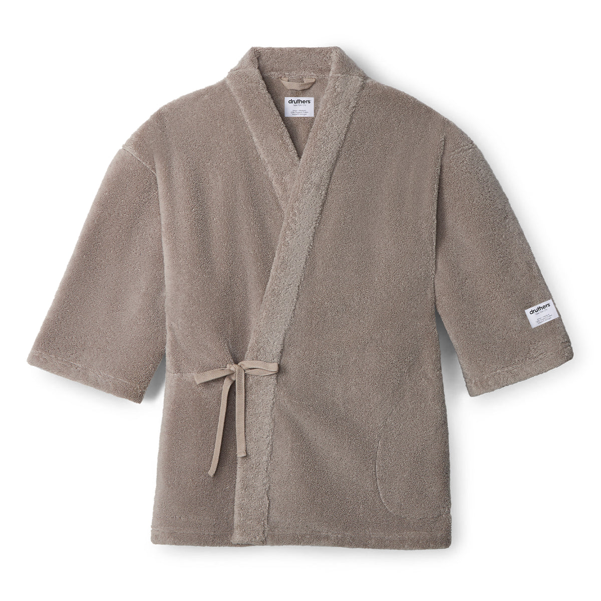 Heavyweight Robe Organic Cotton Extra Heavyweight Kimono Robe Set - Chateau Grey ...