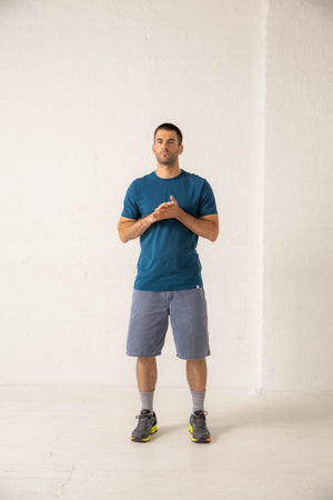 Certified Organic Cotton T-Shirt - Dusty Indigo