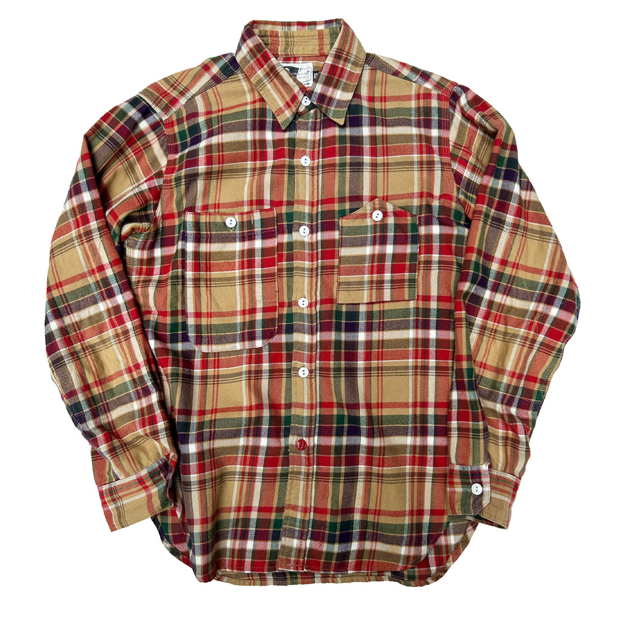 Engineered Garments Flannel Denim Button Down Shirt - Medium