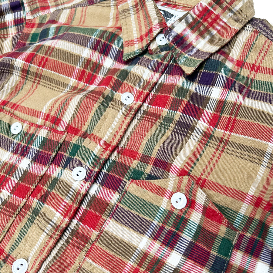 Engineered Garments Flannel Denim Button Down Shirt - Medium