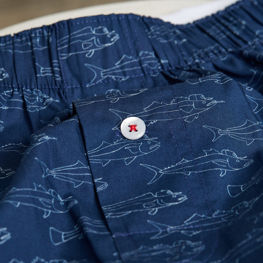 Organic Cotton School of Fish Boxer Short