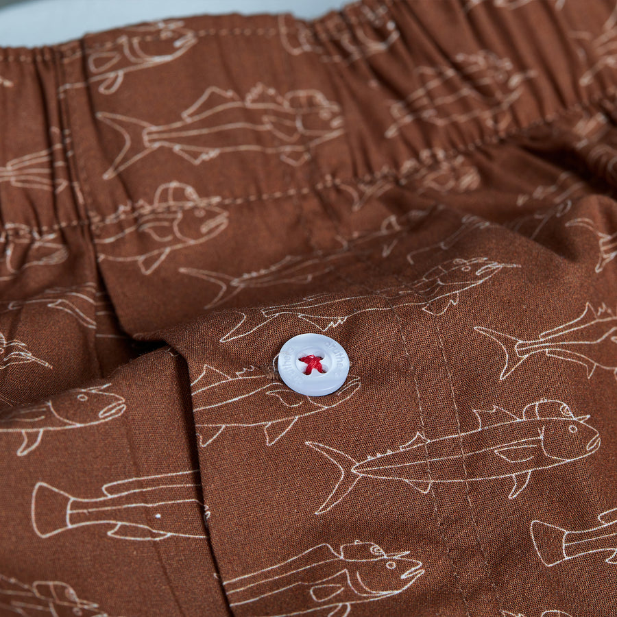 Organic Cotton School of Fish Boxer Short