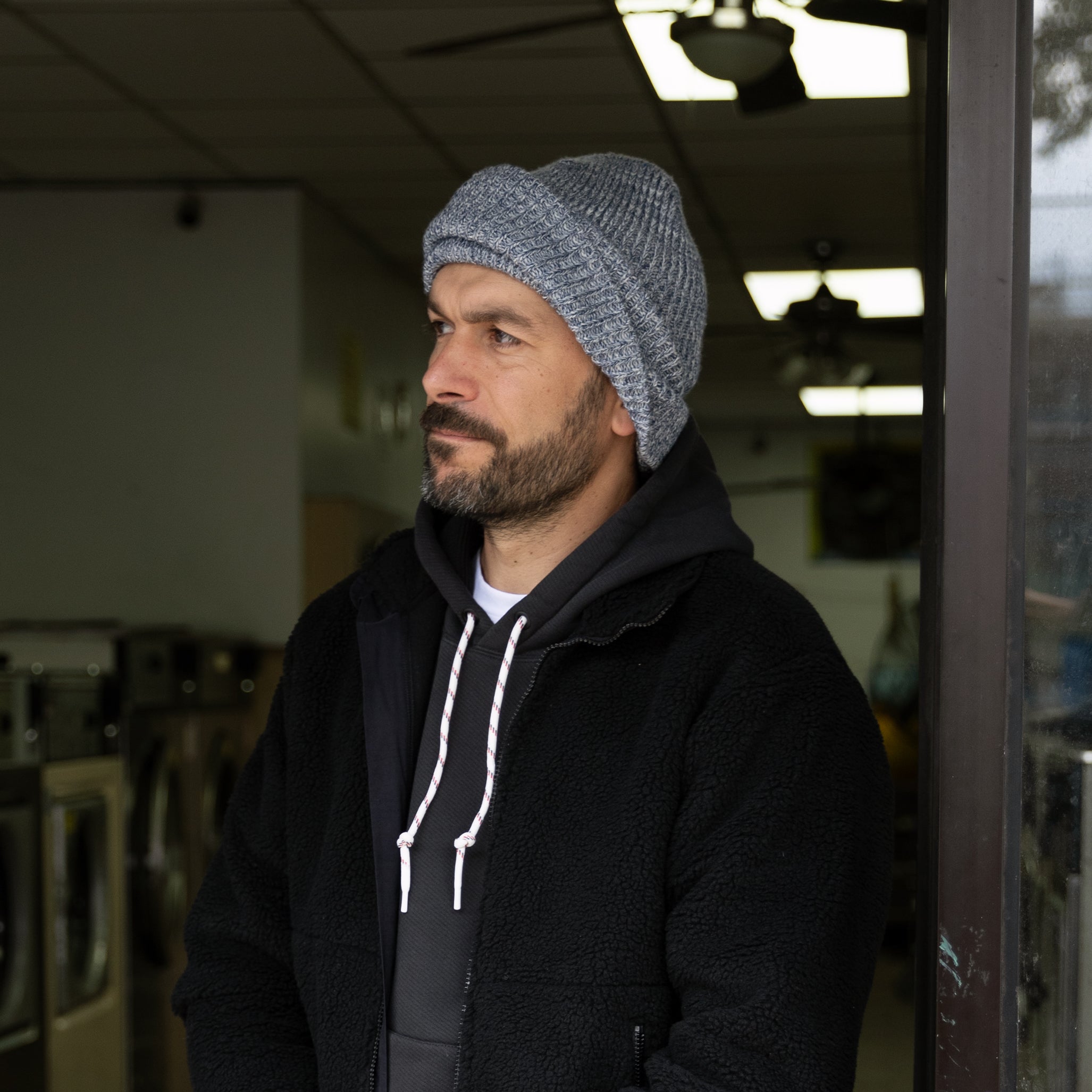 Merino Wool Big Knit Balaclava - Black – Druthers NYC