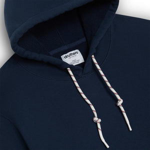GOTS® Organic Cotton 685 GSM French Terry Hooded Sweatshirt - Dress Blue