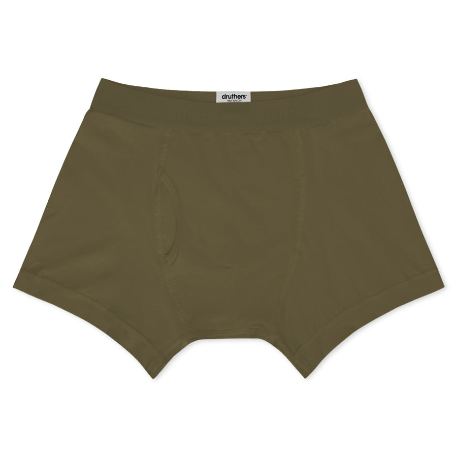 Organic Cotton Boxer Briefs - CAPULET OLIVE