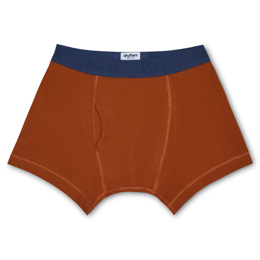 Organic Cotton Boxer Briefs - Terra Cotta