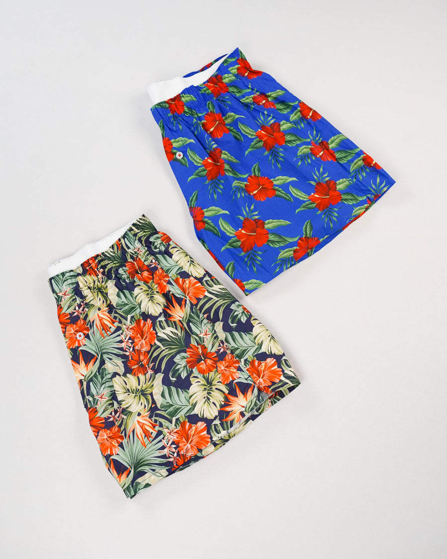 Organic Cotton Hawaiian Print Boxer Short