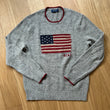Load image into Gallery viewer, RALPH LAUREN WOOL FLAG SWEATER 2021 - HEATHER GREY - MEDIUM
