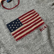 Load image into Gallery viewer, RALPH LAUREN WOOL FLAG SWEATER 2021 - HEATHER GREY - MEDIUM
