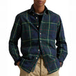 Load image into Gallery viewer, POLO RALPH LAUREN - Classic Fit Plaid Oxford Shirt - MEDIUM - Green Navy Multi
